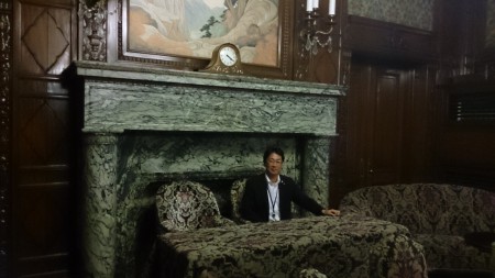 国会議事堂にて