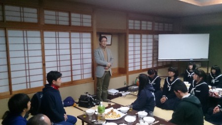 中央中学校ホッケー部三年生を送る会にて